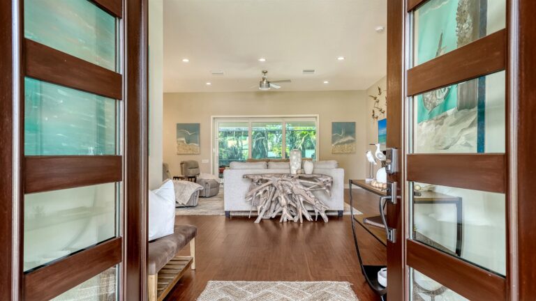 Magnolia House Refined Coastal Entrance